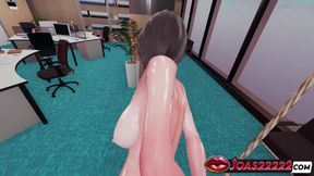 Hatsune Office 3D Animation - Cowgirl Ride, Spooning Fuck, Tied Doggystyle Creampie in Uncensored Hentai