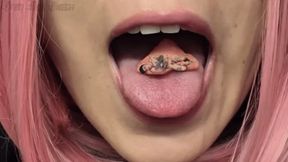 Giantess chewing Tiny Man Bubble gum VORE