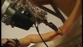 Sex-machine and whipping for a Milf