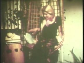 A sexy vintage slut rides a huge hard cock