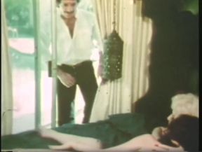 A sexy vintage slut rides a huge hard cock