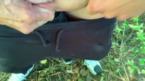 Old Man Is Touching and Squeezing My Balls - Solo Cumshot with Squeezed Balls at the End