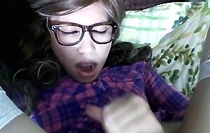 Crossdresser Paulina Doll's Solo Self-Facial