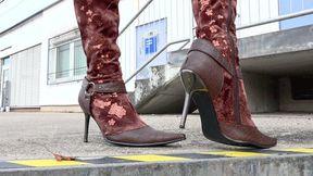 guaei Kristina with her otk boots (mp4 HD)