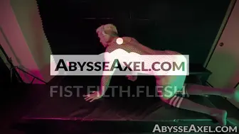 Axel stretches his rosebud and stuffs strawberries deep inside