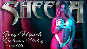 Sheena Sexy Muscle Bedroom Tease Part 02