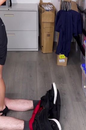 Kinky Latina walks all over Logan Xander&#039;s nuts