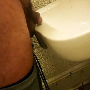 Daddy loves when you watch him piss