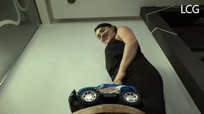 Ana Crushes Blue car