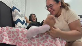 Tickling my Roommates tired feet