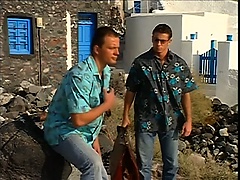 Hot men enjoy their holiday by fucking each other by the sea