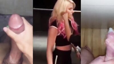 WWE Alexa Bliss Babecock Guys cumming for Bliss