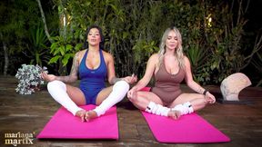 Mariana Martix has lesbian sex with Tatiana Alvarez after a yoga class
