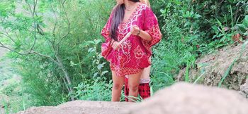 The Old Perverted Hippie Musician Fucks His Busty and Big-assed Peasant Stepmother