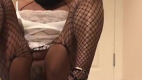 Mindless sissy anal training