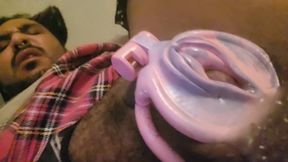 Broken foot-sissy only cums like a girl