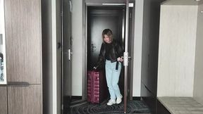 I Masturbate When Room Service Comes, He Watches Then Fucks Me Rough and Gives Me a Messy Facial