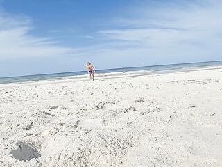 walking to the beach