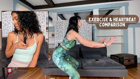 Exercise & Heartbeat Comparison Feat Aria Nicole and Nyxon 1080p - Stethoscope, Real Heartbeat Sounds, Resting Heart Rate, Exercise, Jumping Jacks, Squats, Relaxed Heart Rate, Stress Test, Refractory Period