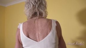 Auntjudys - Your Skinny Mature GILF Landlady Granny Jacy Finds Your Panty Stash