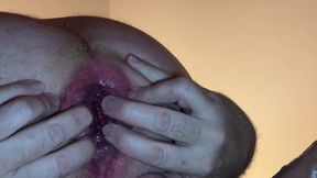 Deep kiss for grandpa with a small prolapse