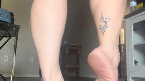 Soles & green toes in black miller Torys