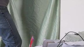 Twink Sucks Big Cock Through Glory Hole 2