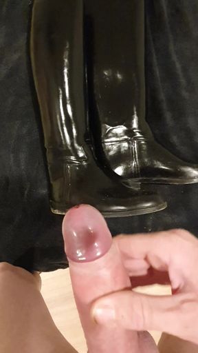 cum on Riding Boots