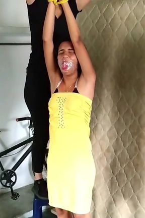 Party Girl Tied up by MILF