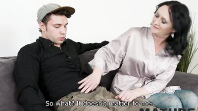 MATURE4K. Boy forgets about bad note by having taboo sex with hot mature