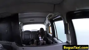 Ebony taxi amateur assfucked and fingered