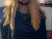 Sexy Sissy Fem Trans Girl Anal Fucking Dildo Lingerie Blonde Slut