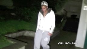 solo arab mastubation in public building