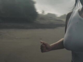 SANKTOR - big beautiful woman NATIVE AMERICAN SWEETHEART WITH LARGE BAZOOKAS TEASING OUTDOORS