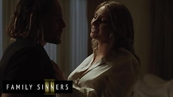 FAMILY SINNERS - Playful MILF Uses Her Big Round Tits To Fuck Her Son-In-Law&#039_s Dick And Shoot His Hot Load