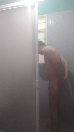 Showering so happy