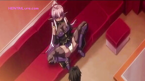 In the Heat of Combat, the Hentai Warrior Olivia Succumbs to Desire, Turning Ba