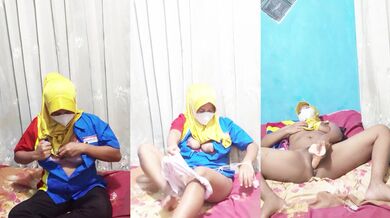 Masturbating my hairy pussy using a sex toy