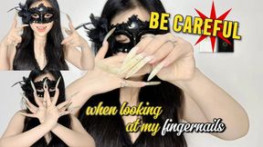 POV: When You Look At My Fingernails, You'll Be Mesmerized And Become My Slave | LINH'S LONG NAIL | CRAZY ABOUT LONG AND NATURAL NAILS