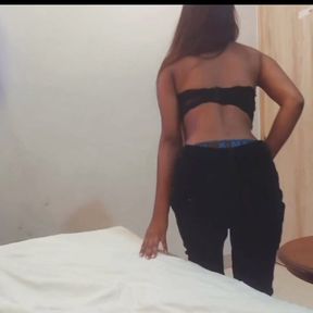 Busty Desi Girl at Indian Hotel Room Guest for Extra Tip  Desi Amateur Doggy Style  4K Video