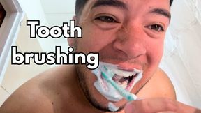 Mouth Fetish ,Tooth Brushing, Tongue and Saliva