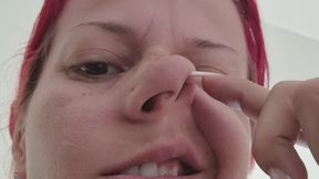 Big Nose Brat Tease – Angry Expressions, Nose Picking & Huge Nostril Wrinkling Fetish