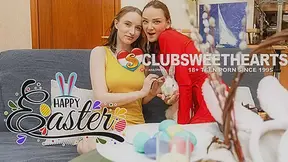 Happy Easter Lesbians Humping for ClubSweethearts