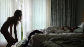 Blonde Charlotte Stokely and Hairy Natasha Malkova