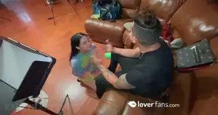 Face Punching Session featuring Kaitlyn Katsaros and Bruno Dickemz - Includes spitting ice in face, audience, multiple punches to both sides of Kaitlyn's face.
