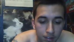 Cute Twink Gets Naked , Plays with His Toy & Cums!