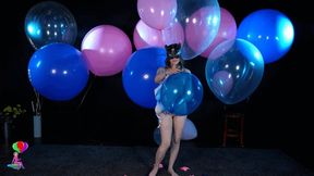Ruby Fingernail Pops 36-Inch Helium Balloons While Nude HD (1920x1080)