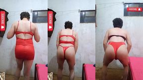 rebolando de sutia e calcinha