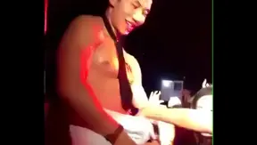 Steaming Solo Act: Seductive Japanese Stripper Twists His Hard Cock – 18+