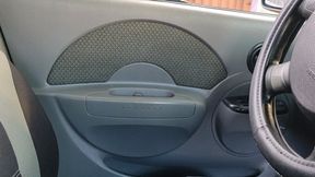 Beautiful woman driving home in stiletto heels and pumping pedals with them (1)